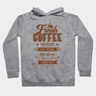 Coffee | Vintage | Brown Hoodie